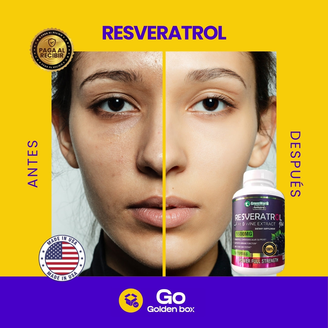 Resveratrol - Fórmula Antienvejecimiento 🍇